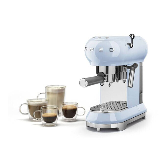 APARAT ZA ESPRESSO KAVU ECF01PBEU PASTELNO PLAVA SMEG