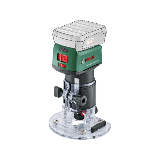 BOSCH AKU VERTIKALNA GLODALICA ADVANCED TRIM ROUTER 18V-8 SOLO
