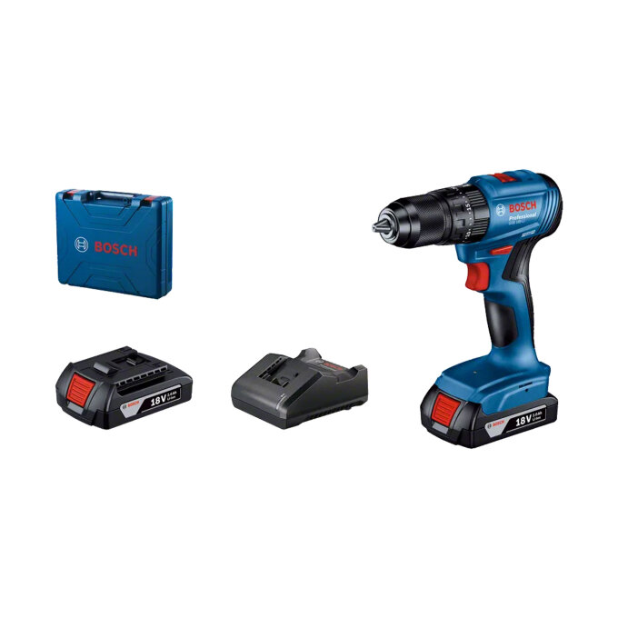 BOSCH AKU UDARNA BUŠILICA GSB 185-LI + 2 x 2,0Ah + GAL 18V-20 + KOVČEG