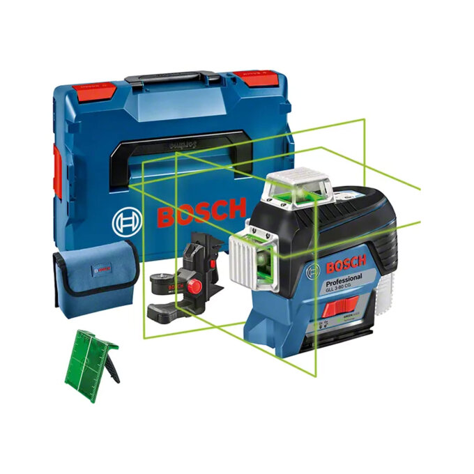 BOSCH LASERSKI NIVELIR GLL 3-80 CG + BM1 + L-BOXX