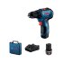 BOSCH AKU BUŠILICA-IZVIJAČ GSR 12V-30 + 2 x 2,0Ah + GAL 12V-40 + KOVČEG