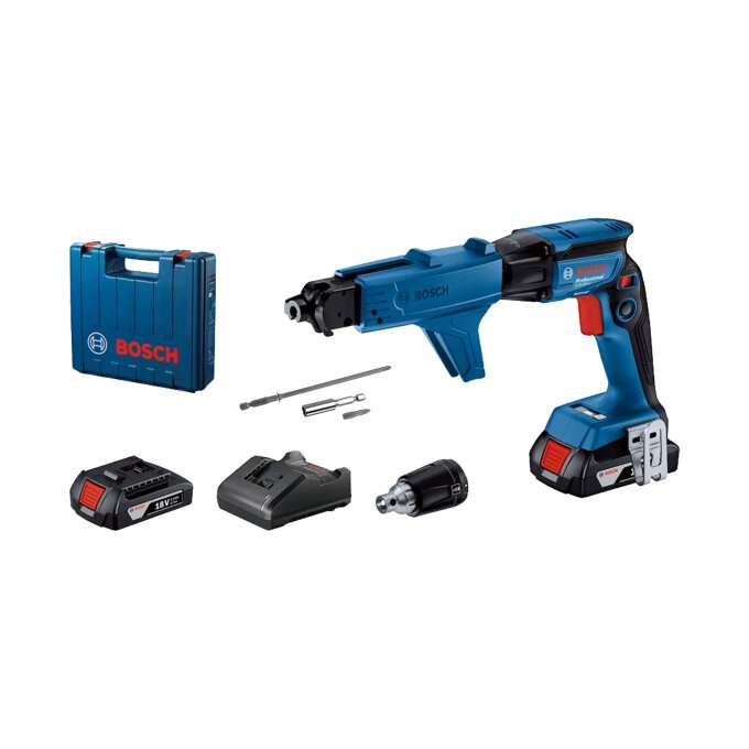 BOSCH AKU IZVIJAČ ZA SUHU GRADNJU GTB 185-LI + 2 x 2,0Ah + GMA55 + KOVČEG