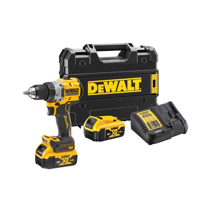 DEWALT AKU BUŠILICA DCD800P2T-QW 18V XR, 2 x 5,0Ah + PUNJAČ + TSTAK