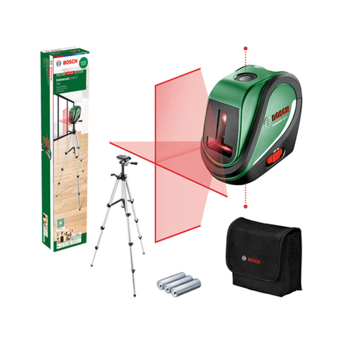 BOSCH LASERSKI KRIŽNI NIVELIR 2 SET + STATIV