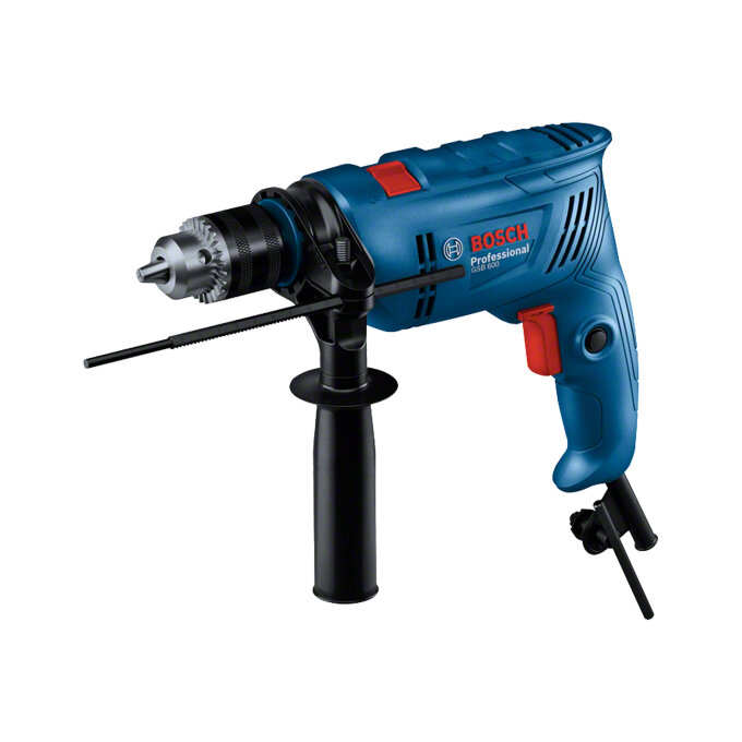 BOSCH UDARNA BUŠILICA GSB 600 + KOVČEG + PRIBOR