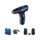 BOSCH AKU UDARNA BUŠILICA GSB 120 + 2 x 2,0Ah + GAL 1210 CV + KOVČEG