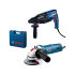 BOSCH BUŠAĆI ČEKIĆ GBH 240 + KUTNA BRUSILICA GWS 750-115 + KOVČEG