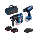 BOSCH AKU SET GBH 180-LI + GSR 180-LI + 2 x 18V 4,0Ah + GAL + TORBA