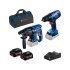 BOSCH AKU SET GBH 180-LI + GSR 180-LI + 2 x 18V 4,0Ah + GAL + TORBA