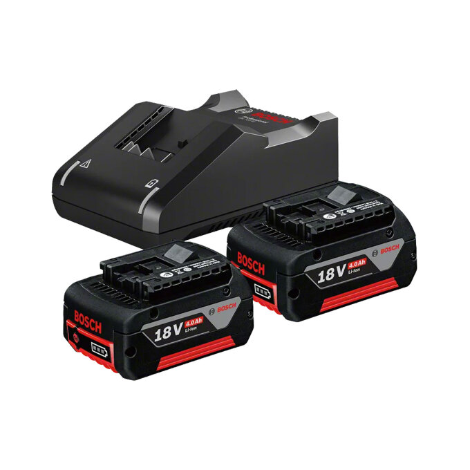 BOSCH AKU STARTER SET 2 x GBA 18V 4,0 Ah + GAL 18V-40