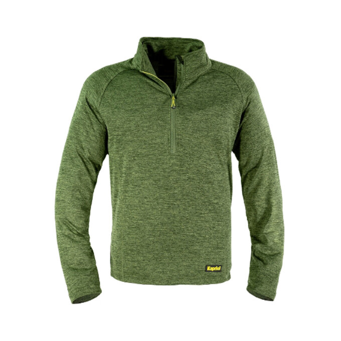 KAPRIOL MAJICA OD MIKROFLISA HALF-ZIP KAVIR ZELENA