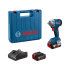 BOSCH AKU UDARNI STEZAČ GDS 18V-350 + 2 x 4,0Ah + GAL 18V-20 + L-KOVČEG