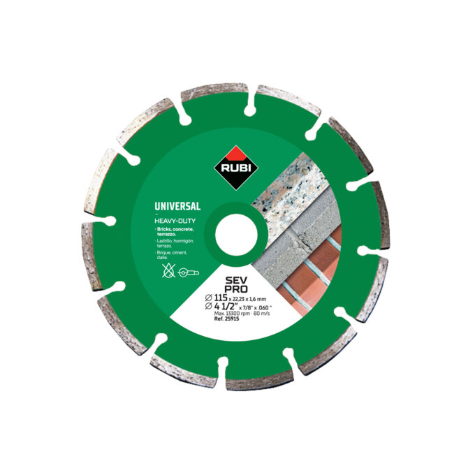 RUBI DIJAMANTNA REZNA PLOČA SEV PRO SUHO 115 mm