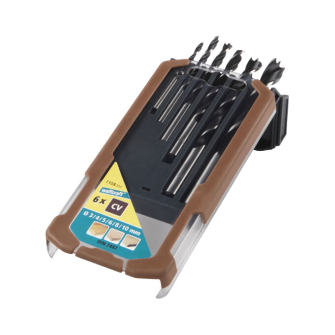 WOLFCRAFT 5-DIJELNI SET SVRDLA ZA DRVO CV fi 4-10 mm