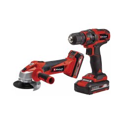 EINHELL AKU SET BUŠILICA I BRUSILICA TC-TK 18 LI KIT (1 x 1,5Ah + 1 x 3,0Ah + PUNJAČ)