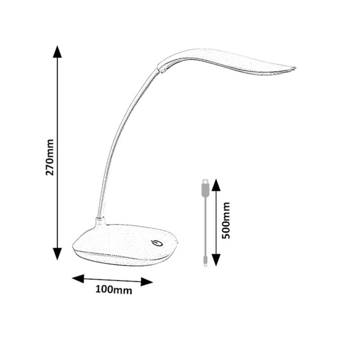 BEDI LED STOLNA SVJETILJKA PLAVA 2W/5V/165lm/4000K/IP20 (74235)