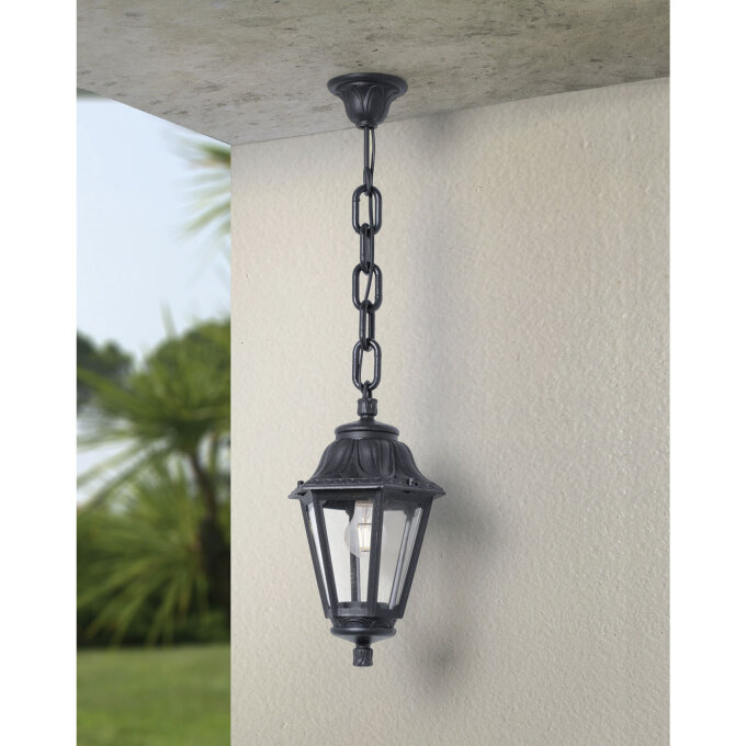 VANJSKA VISILICA SICHEM/ANNA BLACK CLEAR 1x E27/IP55 (073243)