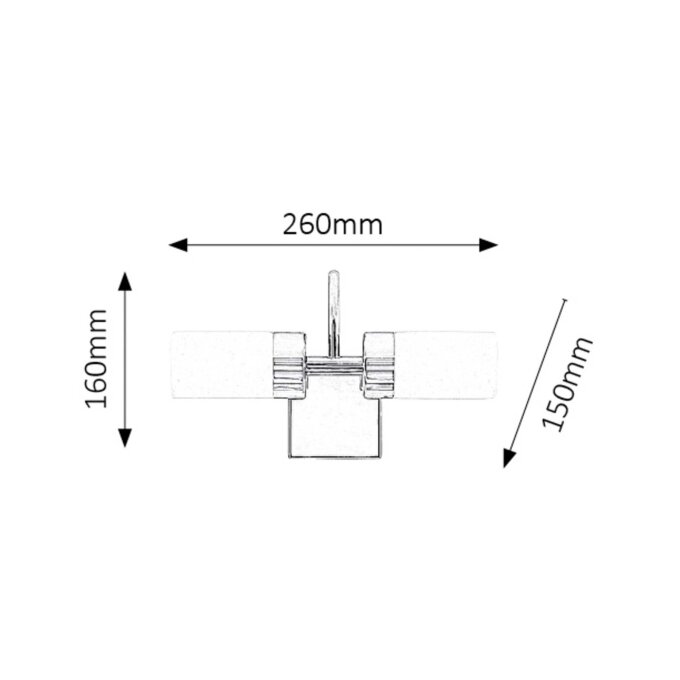 BETTY LED ZIDNA KUPAONSKA SVJETILJKA 2x 4W/785lm/4000K/IP20 (5714)