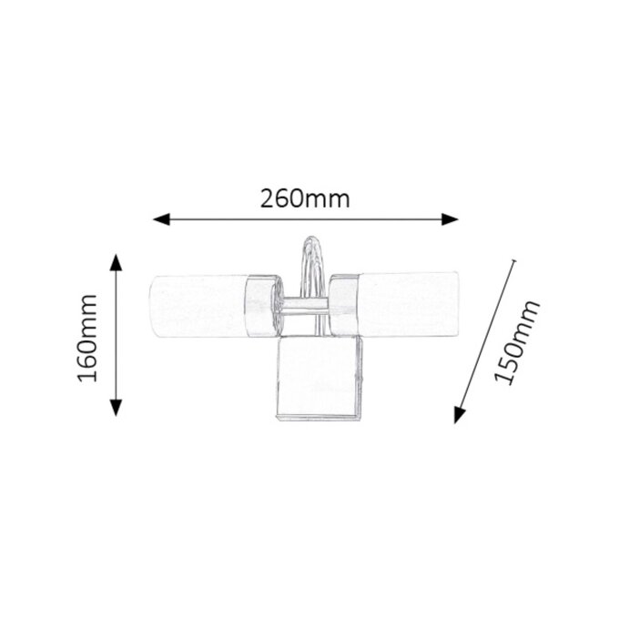 BETTY LED ZIDNA KUPAONSKA SVJETILJKA 2x 4W/230V/IP44 (5746)