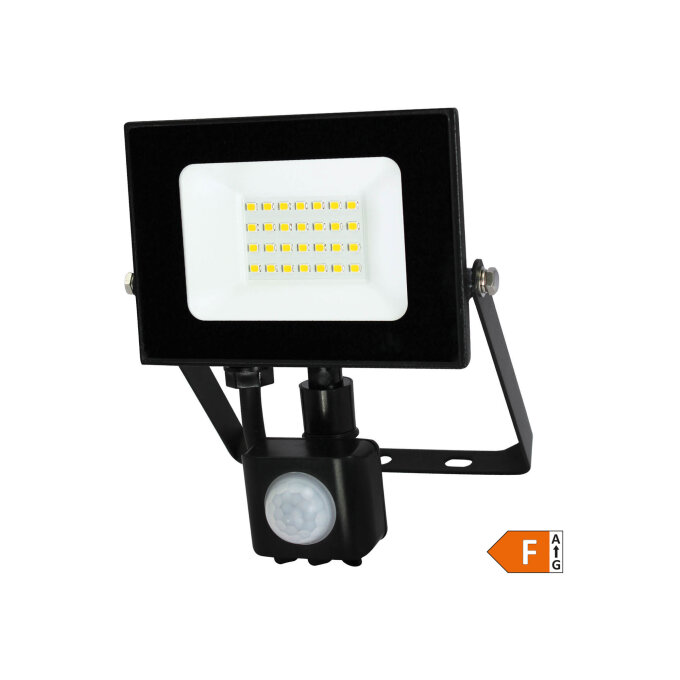COMMEL LED REFLEKTOR SA SENZOROM SMD CRNI 20W/1600lm/4000K/IP44 (307-229)