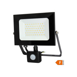 COMMEL LED REFLEKTOR SA SENZOROM SMD CRNI 50W/4250lm/4000K/IP44 (307-259)