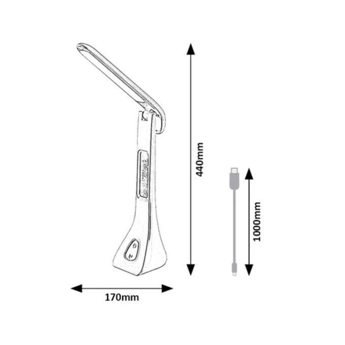 AMATO LED STOLNA SVJETILJKA BIJELA 7W/340lm/4000K (74042)