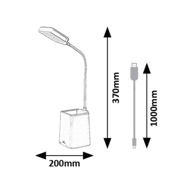 ARVID LED STOLNA SVJETILJKA 6W/5000K (74244)