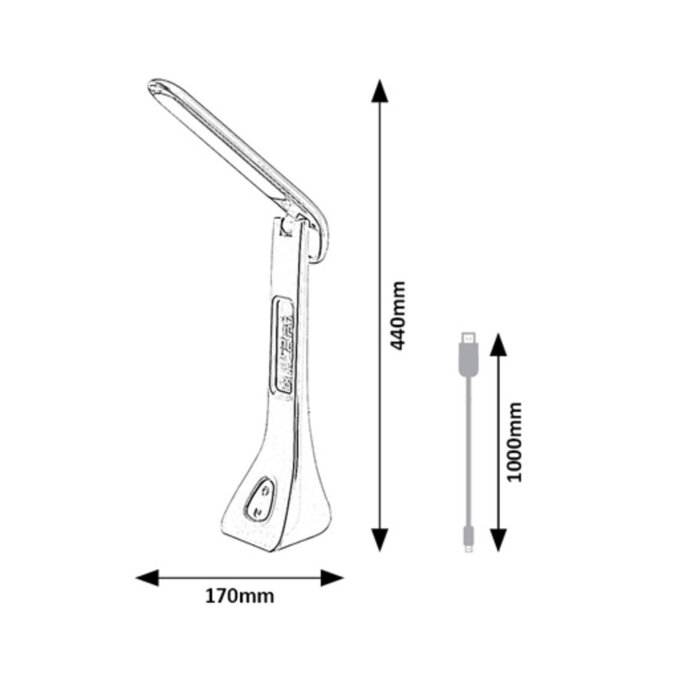 AMATO LED STOLNA SVJETILJKA CRNA 7W/340lm/4000K (74041)