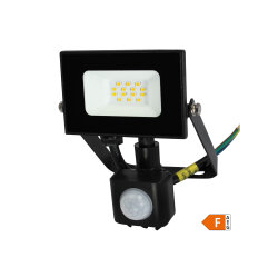 COMMEL LED REFLEKTOR SA SENZOROM SMD CRNI 10W/800lm/4000K/IP44 (307-219)