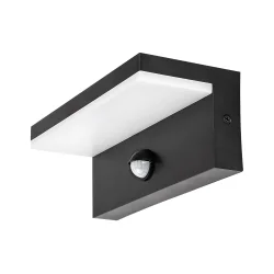 ZARAGOZA LED VANJSKA ZIDNA SVJETILJKA SA SENZOROM CRNA 9W/230V/2700-4000-6500K (77115)