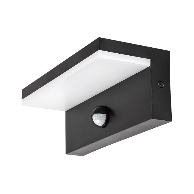 ZARAGOZA LED VANJSKA ZIDNA SVJETILJKA SA SENZOROM CRNA 9W/230V/2700-4000-6500K (77115)