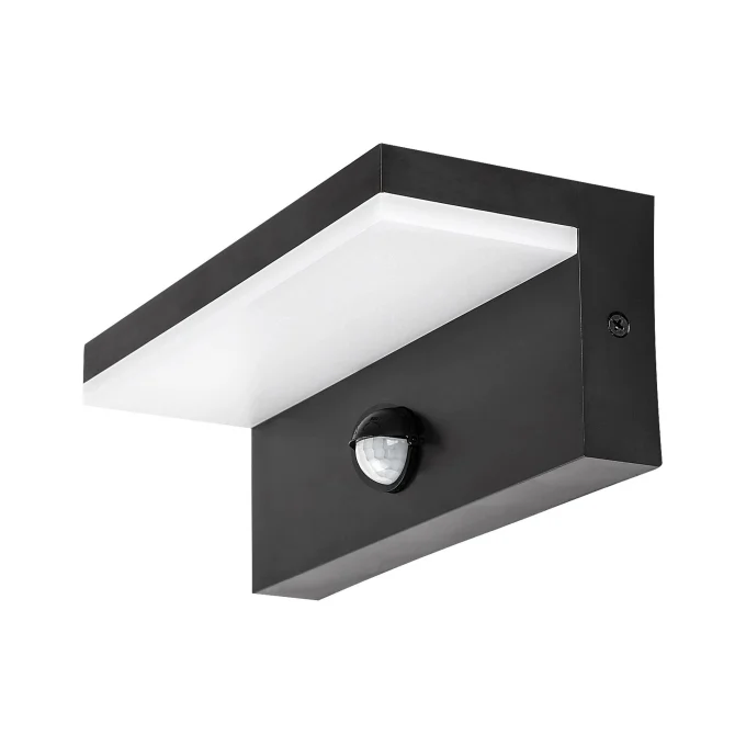 ZARAGOZA LED VANJSKA ZIDNA SVJETILJKA SA SENZOROM CRNA 9W/230V/2700-4000-6500K (77115)
