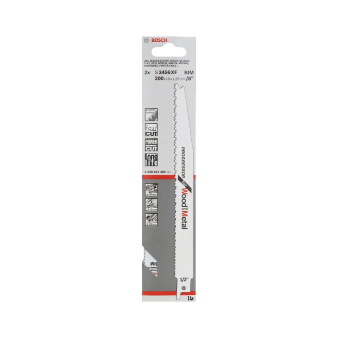BOSCH LIST SABLJASTE PILE S3456XF 200 mm, 2 kom