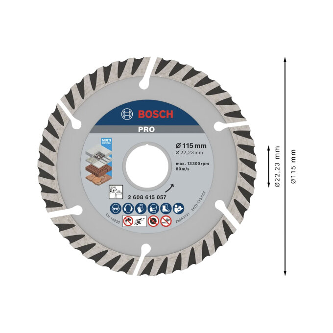 BOSCH DIJAMANTNA REZNA PLOČA STANDARD FOR UNIVERSAL 115 x 2 x 22 mm