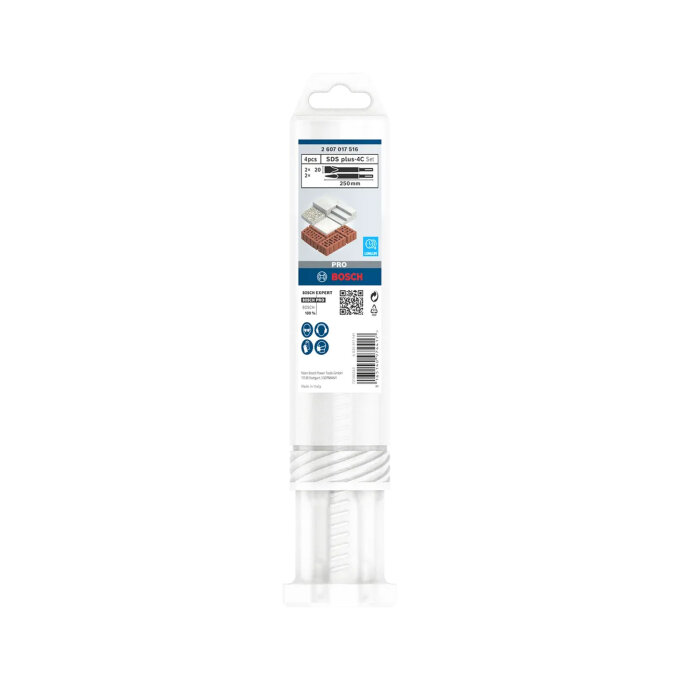 BOSCH 4-DIJELNI SET DLIJETA PRO SDS PLUS-4C 250 mm