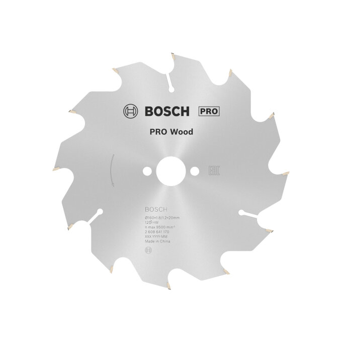 BOSCH LIST KRUŽNE PILE PRO WOOD 12Z  160 x 1,8 x 20 mm