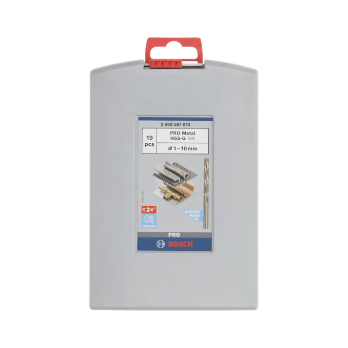 BOSCH 19-DIJELNI SET SVRDLA ZA METAL PRO HSS-G 1-10 mm