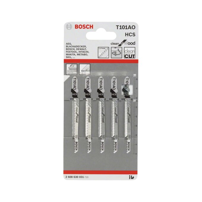 BOSCH LIST UBODNE PILE T101AO 83 mm, 5 kom