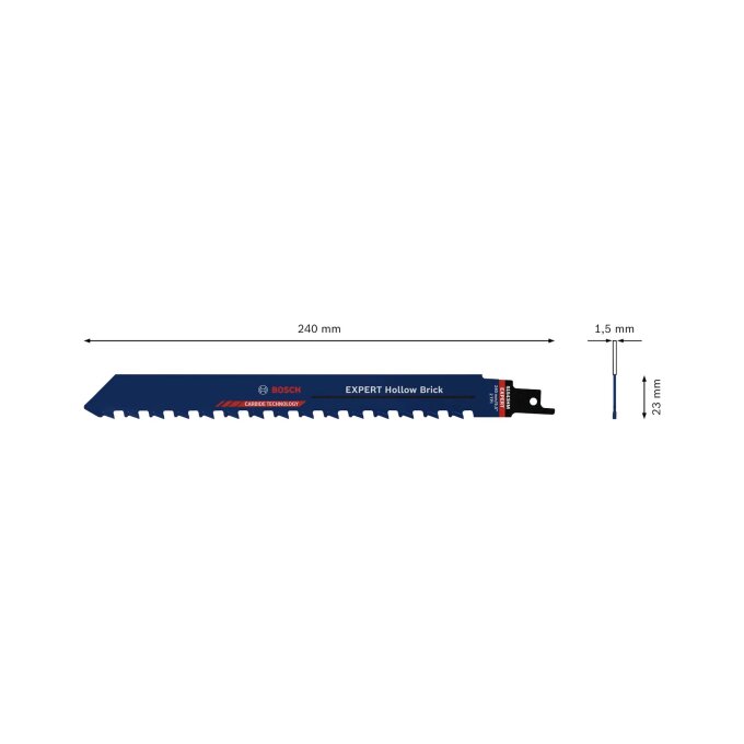 BOSCH LIST SABLJASTE PILE EXPERT S1543HM HOLLOW BRICK 240 mm
