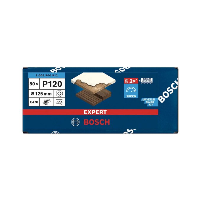 BOSCH BRUSNI PAPIR EXPERT C470 8 RUPA 125 mm