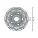 BOSCH DIJAMANTNI LONČASTI BRUS PRO CONCRETE 125 x 5 x 22,23 mm