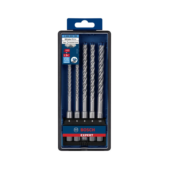BOSCH 5-DIJELNI SET SVRDLA EXPERT SDS PLUS-7X 6-10 mm