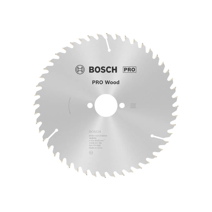 BOSCH LIST KRUŽNE PILE PRO WOOD 48Z 190 x 2 x 30 mm