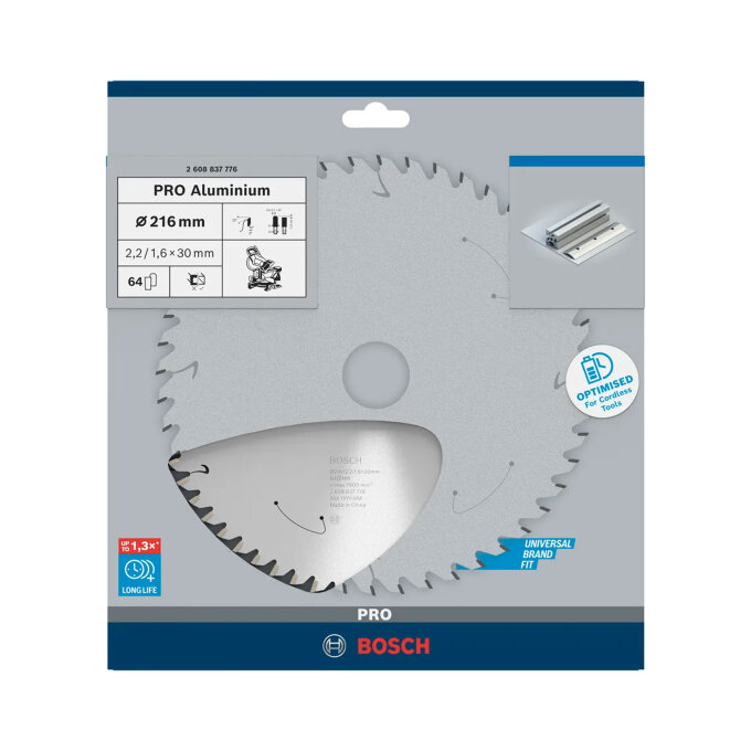 BOSCH LIST KRUŽNE PILE PRO ALUMINIUM 64Z 216 x 2,2 x 30 mm