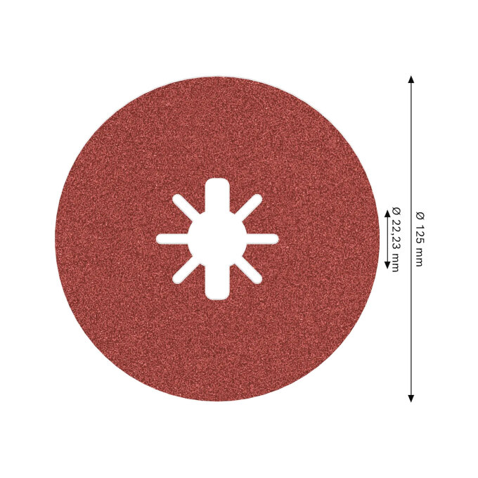 BOSCH FIBER DISK PRO R780 X-LOCK G80 125 mm