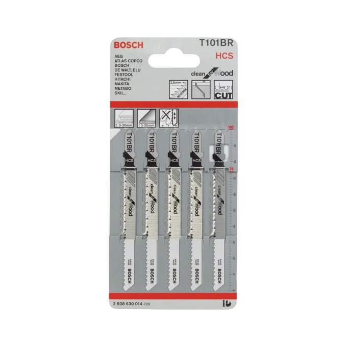 BOSCH LIST UBODNE PILE T101BR 100 mm, 5 kom