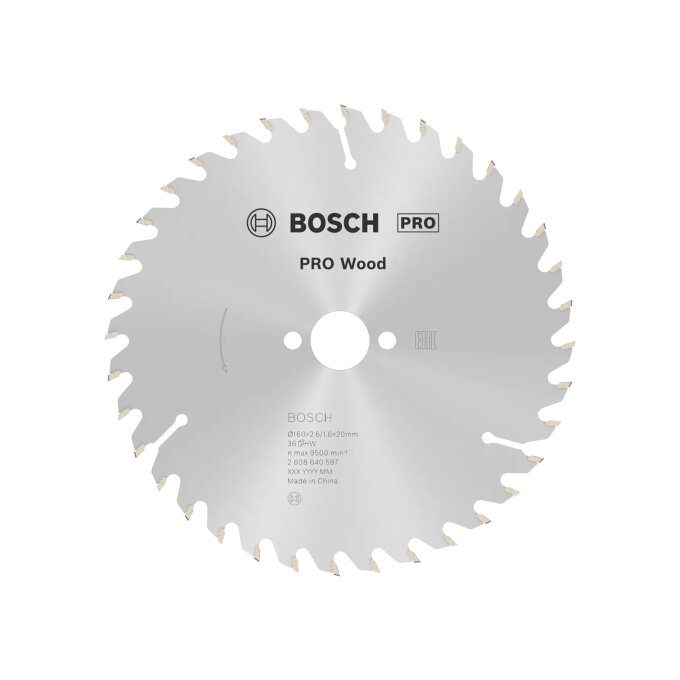 BOSCH LIST KRUŽNE PILE PRO WOOD 36Z 160 x 2,6 x 20 mm
