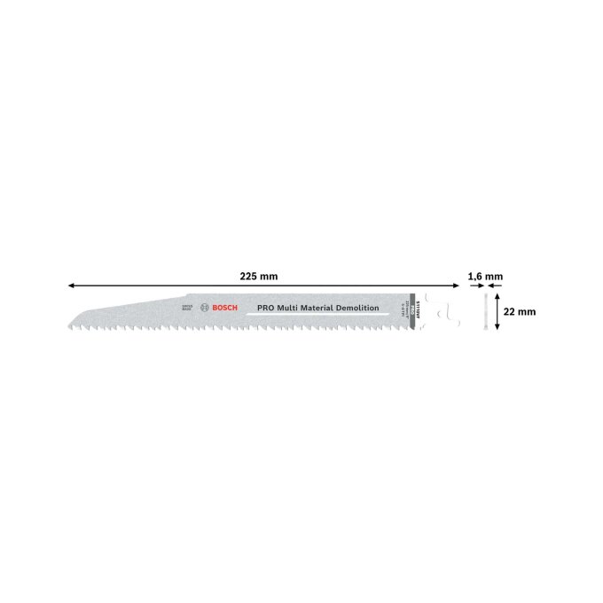 BOSCH LIST SABLJASTE PILE PRO MULTIMATERIAL S1110VF 225 mm, 5 kom