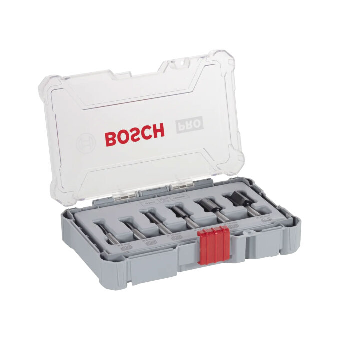 BOSCH 6-DIJELNI SET GLODALA RAVNIH PRO fi 6-20 mm PRIHVAT 8 mm