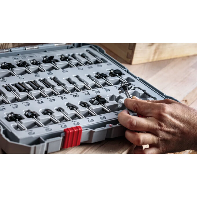 BOSCH 6-DIJELNI SET GLODALA RAVNIH PRO fi 6-20 mm PRIHVAT 8 mm